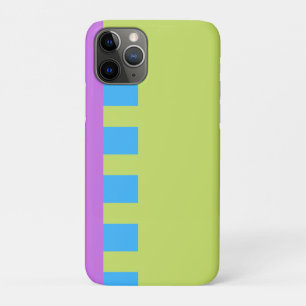 Bold Colour Blocks Green Blue Pink 7 iPhone 11 Pro Case