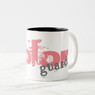 Bold Colour Guard Text Design Two-Tone Coffee Mug
