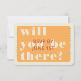 Bold Colour: RSVP Card