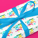 Bold Coloured Joyful Christmas  Wrapping Paper Sheet<br><div class="desc">This Christmas season, why not make a lasting impression with a Joyful Christmas gift wrap? The bold and colourful font which reads JOYFUL and is bright and cheery, and is sure to catch anyone’s attention. Whether you’re sending gifts to family, friends, colleagues, or neighbours, your gift wrap will brighten up...</div>