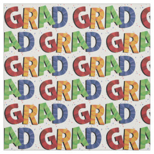 Bold Coloured Pattern Grad Fabric