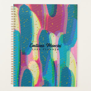 Bold Colourful Abstract Art Planner
