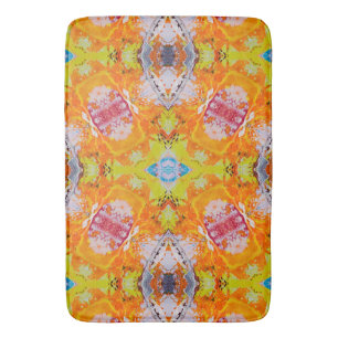 Bold Colourful Abstract Bath Mat