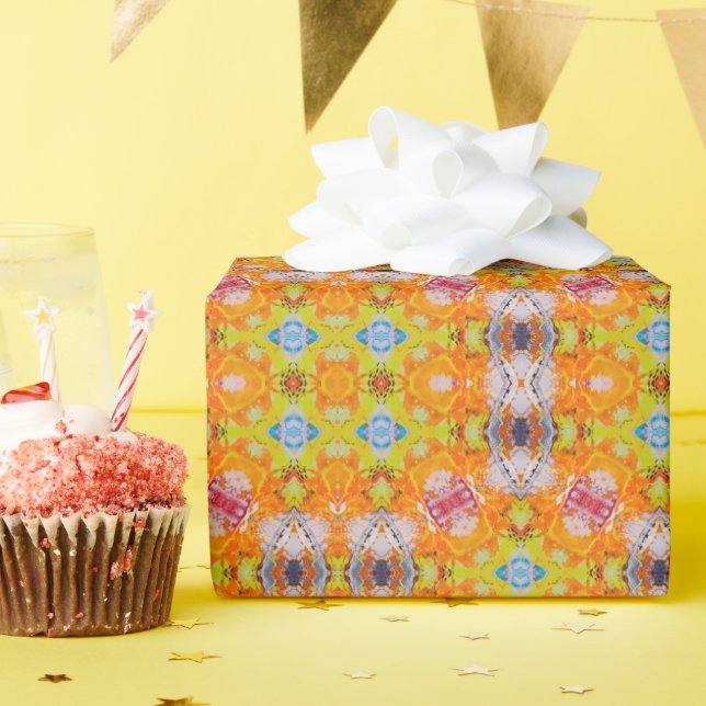 Bold Colourful Abstract Wrapping Paper (Birthday Party)
