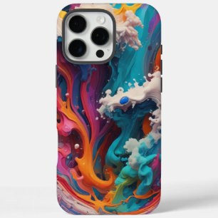 Bold & Colourful: Elevate with this Abstract Desig iPhone 16 Pro Max Case