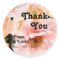 Bold Colourful Floral Black Thank You Wedding Favo