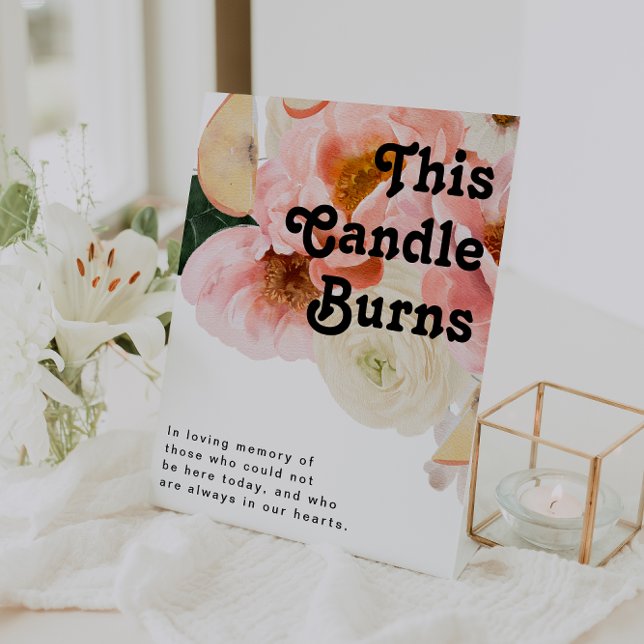 Bold Colourful Floral | This Candle Burns Poster (Creator Uploaded)
