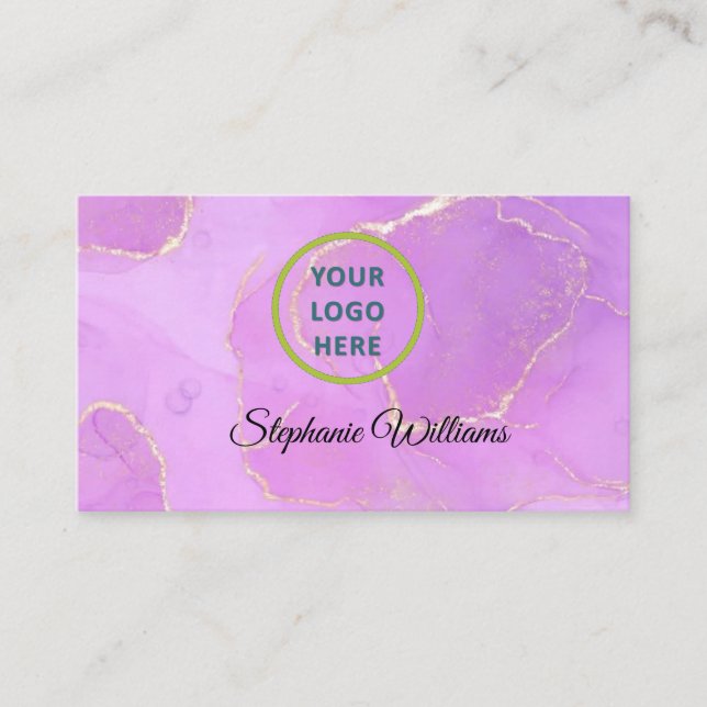 bold colourful modern abstract art colour splash business card (Front)