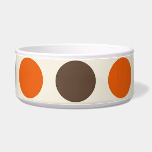 Bold Colourful Orange Pink Yellow Brown Polka Dots