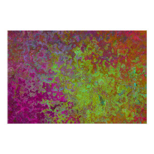 Bold, Colourful, Splatter Paint, Grunge Abstract Poster