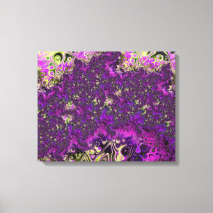 Bold Colourful Trippy Groovy Funky Fractal Art Canvas Print
