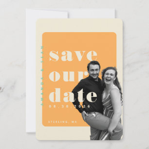 Bold Colours Save The Date