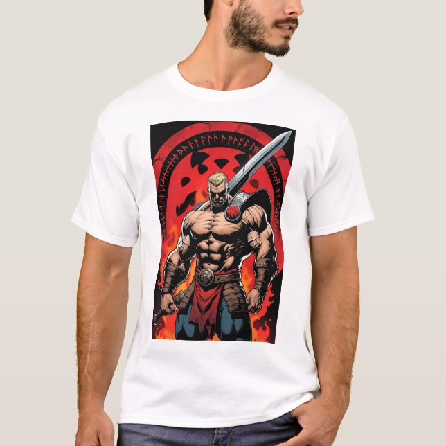 Bold Comic Style Fighter Shirt (Front)