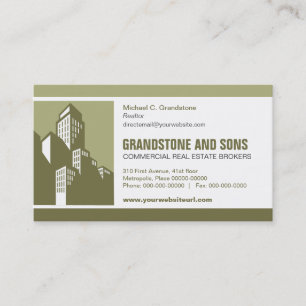Bold Commercial Real Estate Business Card