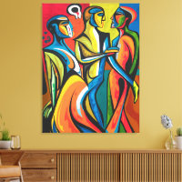 Bold Connections - Abstract Canvas Art