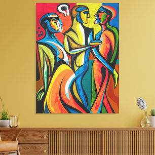 Bold Connections - Abstract Canvas Art