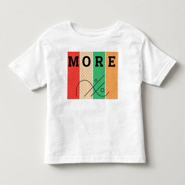 Bold Contrast & Geometry Toddler T-Shirt (Front)