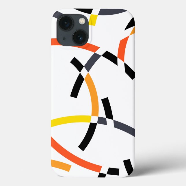 Bold, cool, trendy, playful, urban, modern art Case-Mate iPhone case (Back)