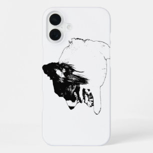Bold Corgi Outline for Seasonal Chic iPhone 16 Plus Case