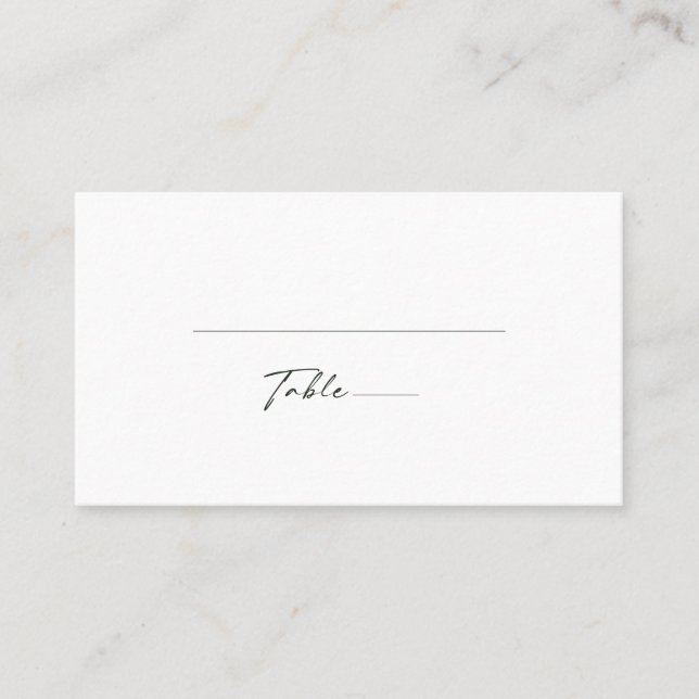 Bold Country Sunflower | Wood Wedding Place Card (Front)