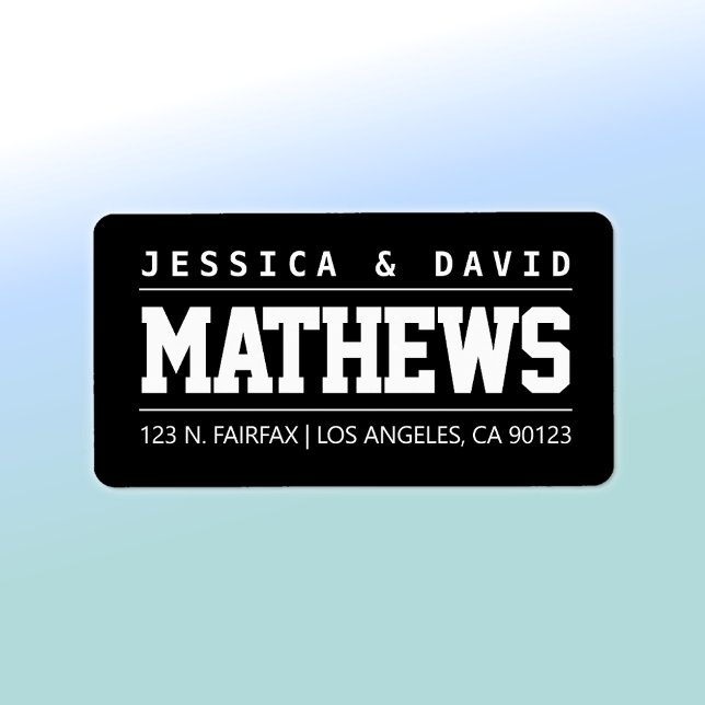 Bold Creative Stylish Black & White Label (Creator Uploaded)