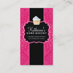 Bold Cupcake Bakery Business Card