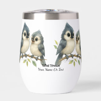 Bold Curious Tufted Titmouse