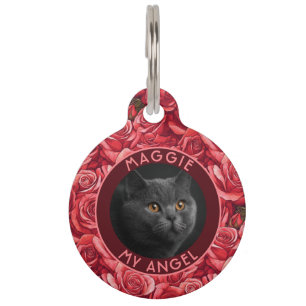 Bold Custom Pet Appreciation Gift Rose Flower Tag