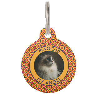 Bold Custom Pet Lover Gift Square Print Tag