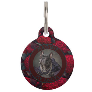 Bold Custom Pet Themed Gift Hydrangeas Pattern Tag