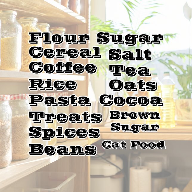 Bold Customisable Pantry Vinyl (Creator Uploaded)