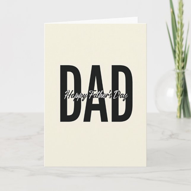 Bold Dad Fathers Day Card (Front)