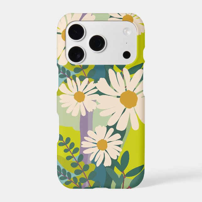 Bold Daisy Bloom with Colorful Color Blocks  (Back)