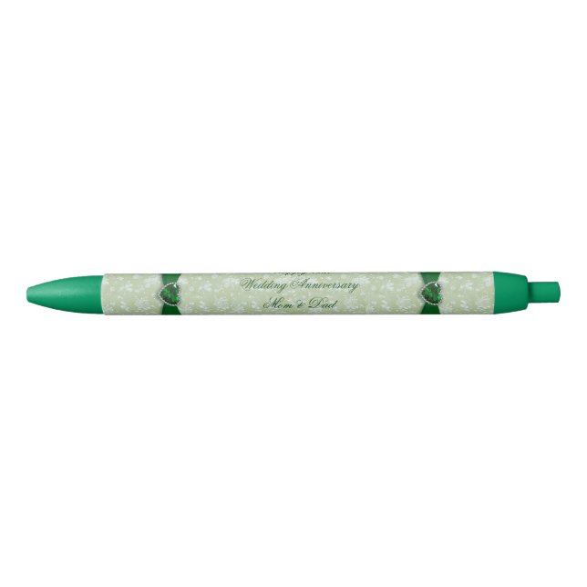 Bold Damask 55th Wedding Anniversary Pen (Front)