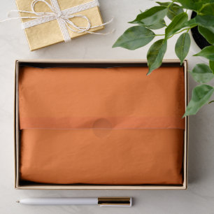 Bold Deep Shade Of Orange Pop Of Colour Tissue Paper