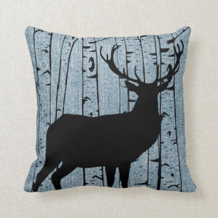 Bold Deer Stag on jean pillow