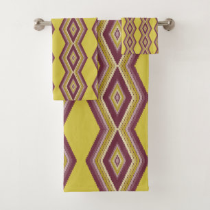 Bold Design Pattern Bath Towel Set