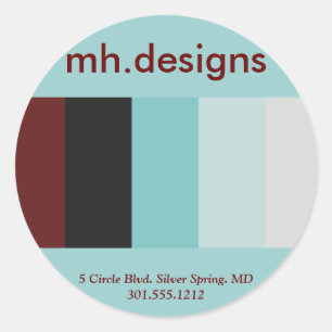 Bold Designer Business Stickers