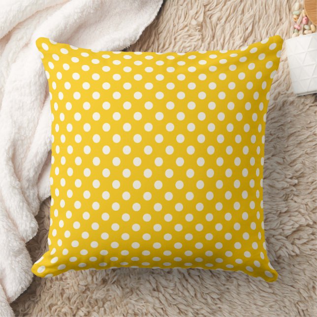 Bold Diagonal Polka Dot Pattern Cushion (Blanket)