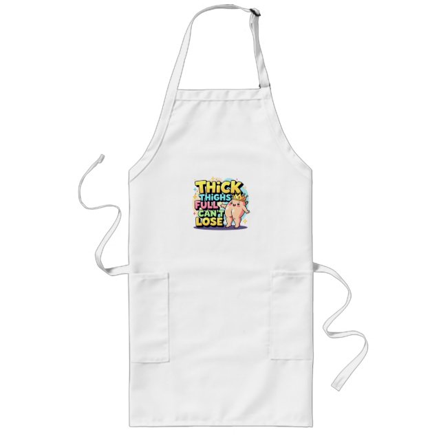 Bold Digital Illustration of Chubby Character with Long Apron (Front)