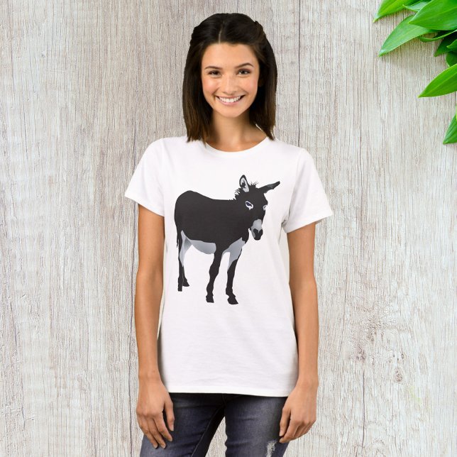 Bold Donkey Silhouette Farm Animal T-Shirt (Creator Uploaded)