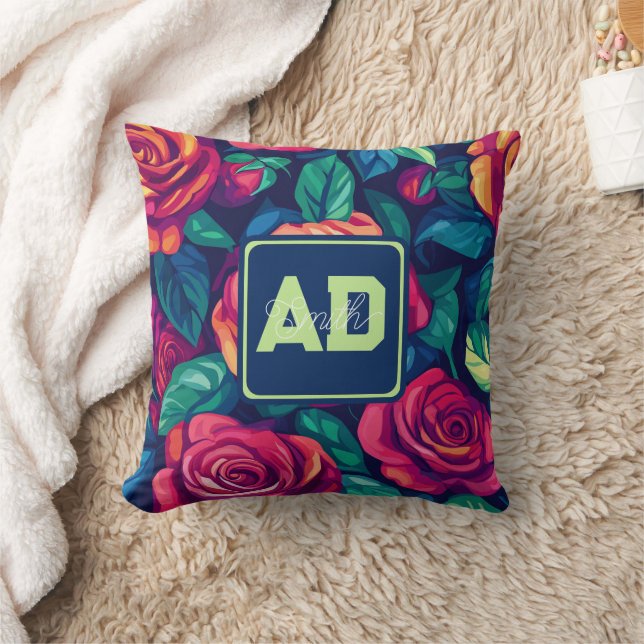 Bold Dorm Decor Rose Keepsake Pillow (Blanket)