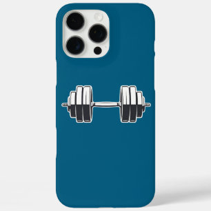 Bold Dumbbell Power – Minimalist Fitness Design iPhone 16 Pro Max Case