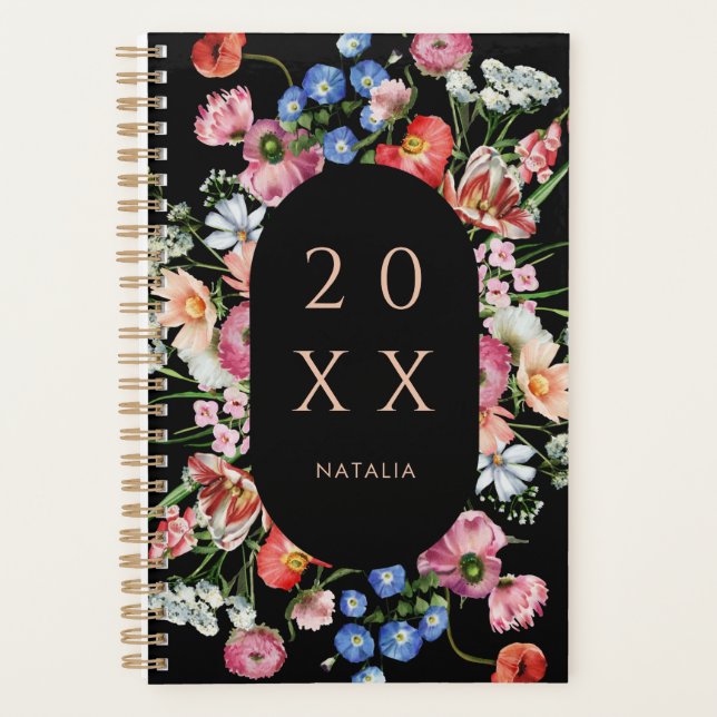 Bold Dutch Master Floral Personalised Planner (Front)