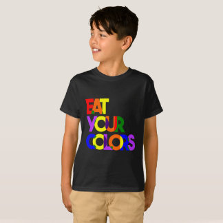 Bold "Eat Your Colours" -Kids T-Shirt