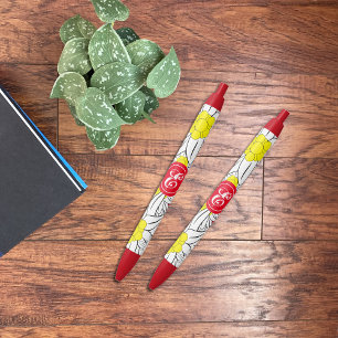 Bold Edelweiss Pattern Monogram Pen