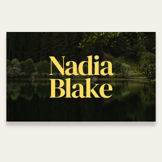 Bold Editorial Style Photo QR Code White Business Card