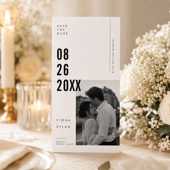Bold Editorial Wedding Save The Date Photo  (Creator Uploaded)