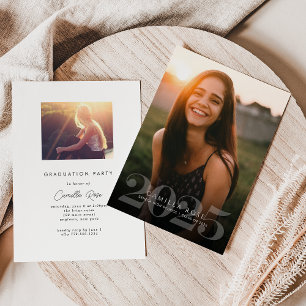 Bold Elegance 2023 Graduation Photo Invitation