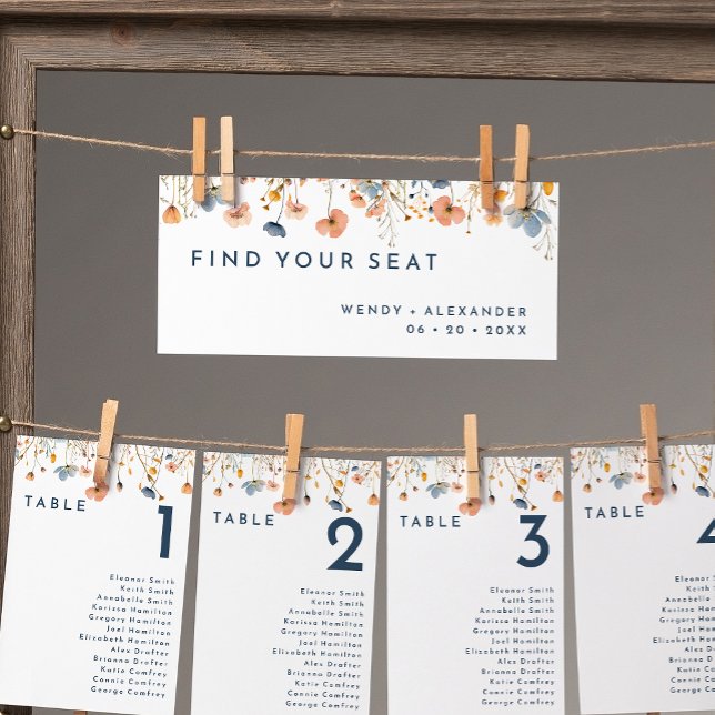 Bold Elegant Floral Hanging Seating Chart Header (Creator Uploaded)